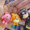 Keychain Eggie Party Pendant Bear Figure Keyring Bag Decoration Kid Gift Unisex