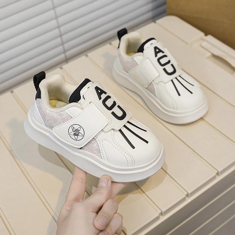 2025 autumn new classmates boys baby shoes medium children Velcro personalized fashion shoes girls board shoes