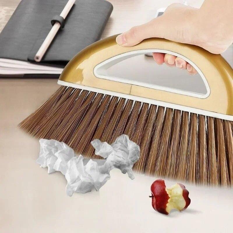 Ensemble balai magique et pelle à poussière en plastique, outils de nettoyage, balayeuse, essuie-glace pour sols, accessoires pour la maison, brosse de balayage multifonction