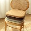 Square Memory Foam Seat Cushion Detachable Cover With Zipper Dining Chair Pad Non-slip Bottom Soft Office Chair Cushion