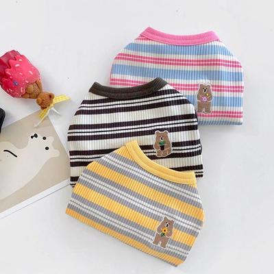 Chaleco de moda para perros, ropa de verano para perros pequeños, linda camisa fina para cachorros, chaleco con estampado de oso para gatos, ropa para mascotas, ropa para chihuahua