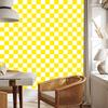 Checkerboard Wallpaper Yellow, White and Cream for Living Room and Bedroom 50x1000