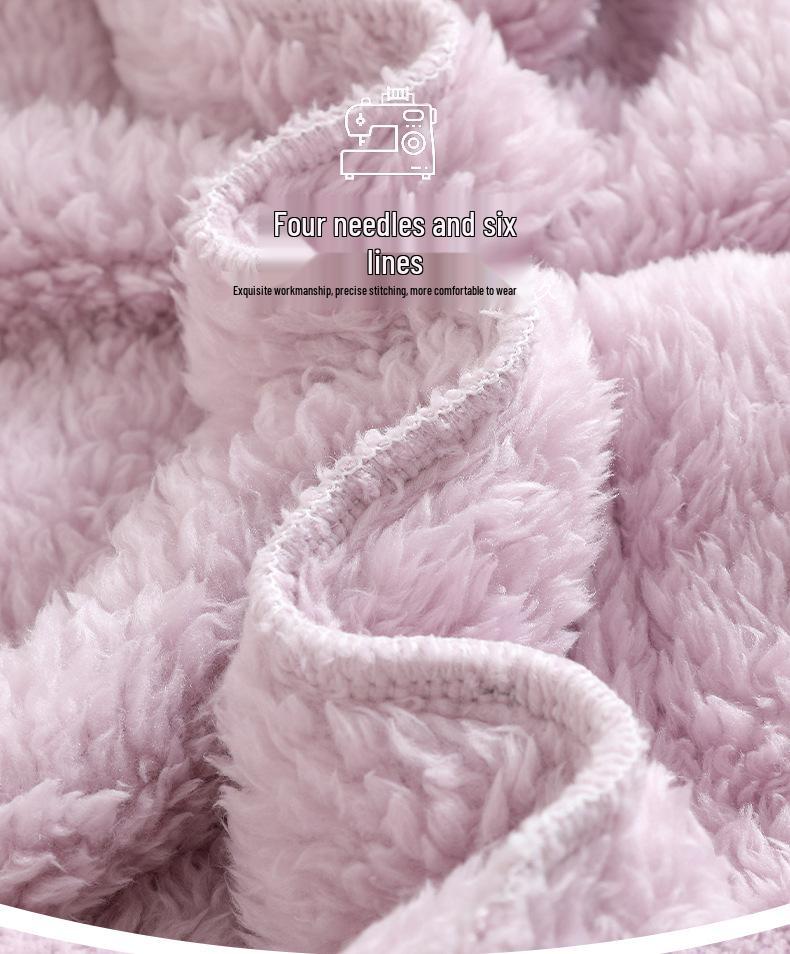 Set pigiama da donna in flanella invernale - Spesso, maniche lunghe, pantaloni, cardigan, caldo, casual, vestibilità ampia
