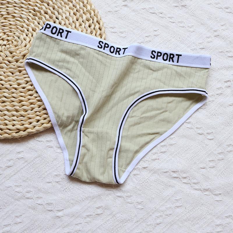 

Женское нижнее белье из чистого хлопка, трусики-трусы с дышащей промежностью, большие размеры, нижнее белье средней длины, треугольные трусики с завышенной талией XL зелёный
