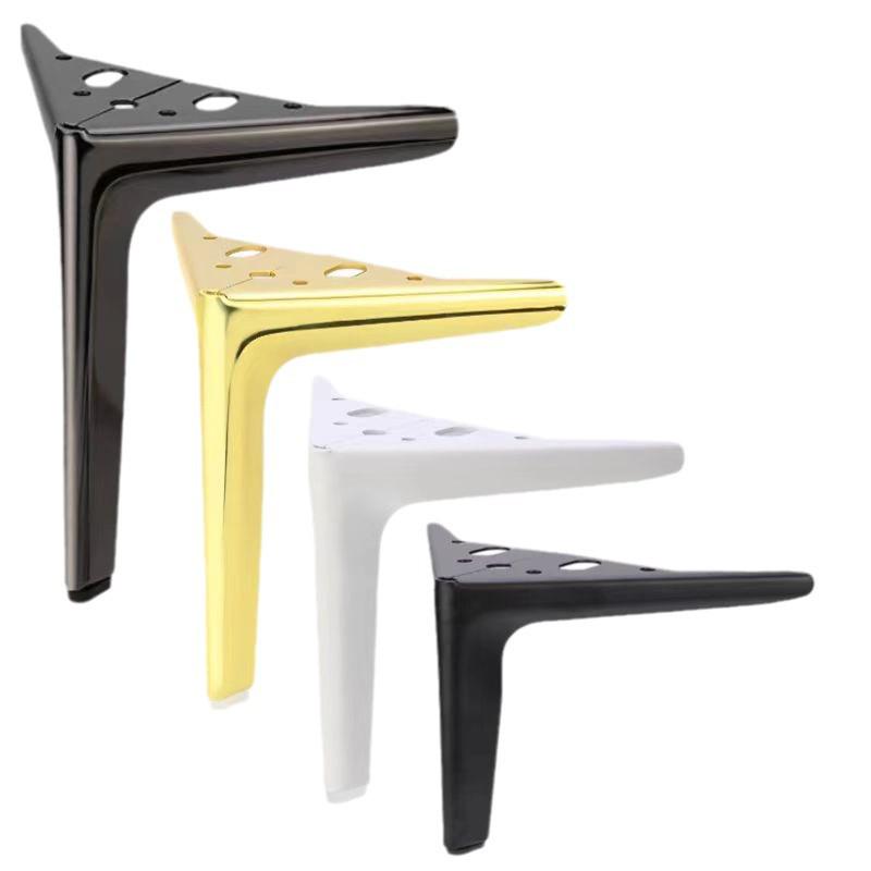 Semi-Circular Three-Pronged Metal Furniture Feet for Sofa, Coffee Table, Bedside, and TV Cabinets