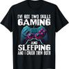 Gaming And Sleeping Funny Gamer Sayings Boys T Shirtns Men Shirt - Men's Summer Cotton Graphic Tee