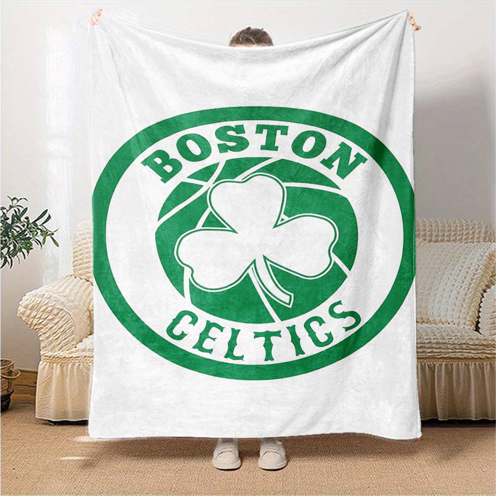 1pc Blanket - Boston Celtics logo Print Design,Lightweight Blanket for Sofa,Bed- Soft &Warm,Gift for All Seasons