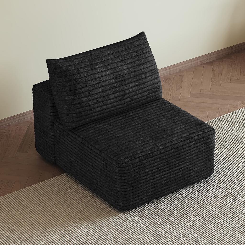 Y165-1S-BLACK 1 seater Black