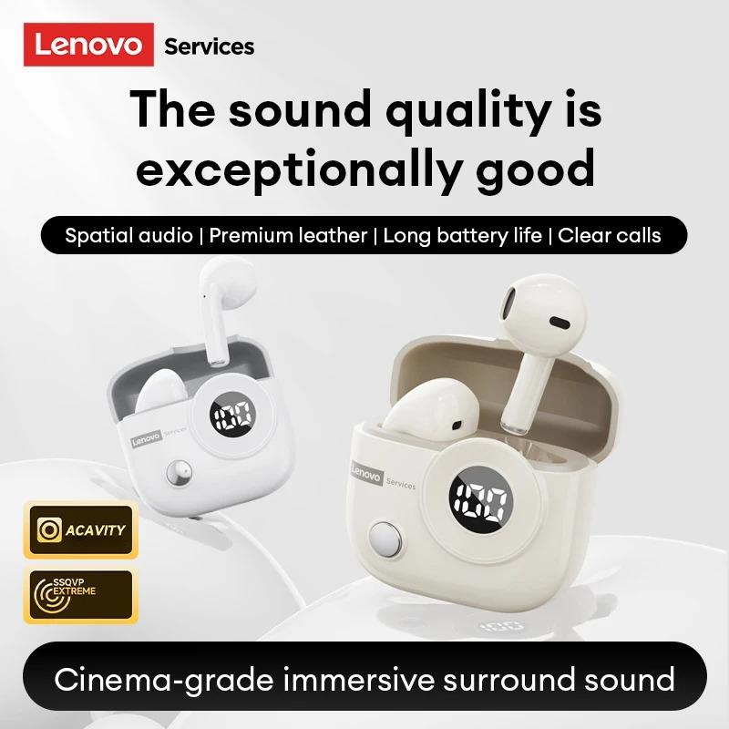 Original Lenovo LE233 Wireless Earphones HD Call Zero Lag Bluetooth 6.0 Headphone Long Battery Life Level Display Game/Music Dual-Mic Earbud