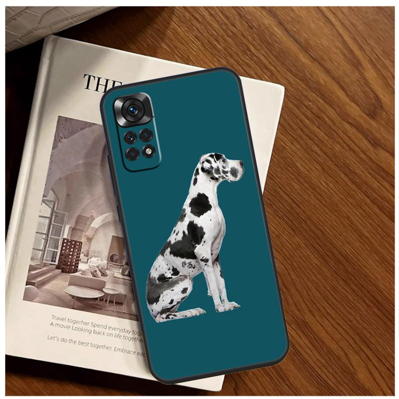 Great Dane Dog Watercolor Case For Xiaomi Redmi Note 13 11 10 9 8 12 Pro Plus 12S 11S 10S 9S 10A 9C 10C 12C 13C Funda