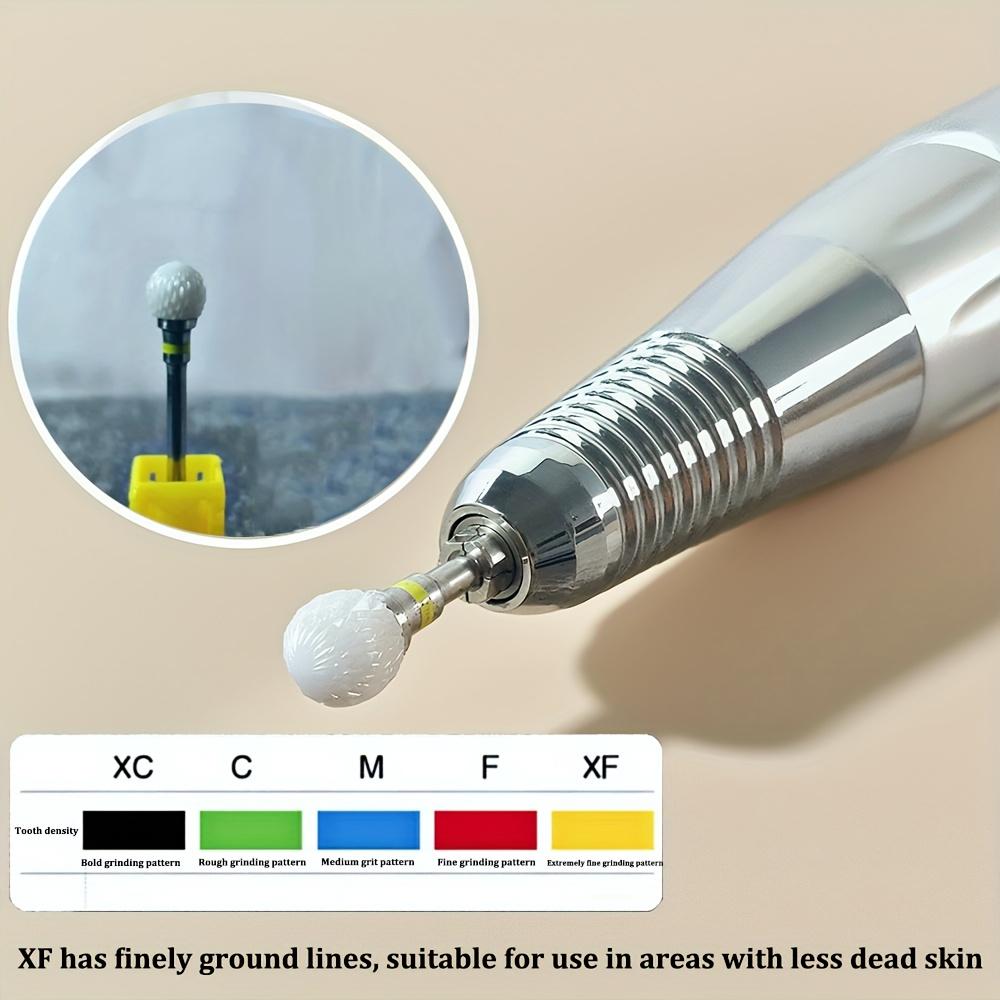 1 PC Professional Ceramic Nail Drill Bit - Heavy Duty Nail Drill Bit with Precision Cutting Edge for Gel Polish, Acrylic, Dead Gloss Beige Removal