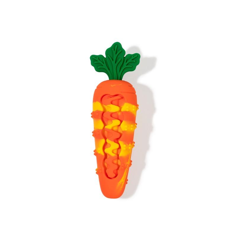 

Carrot shaped dog chew toy for teeth cleaning оранжевый