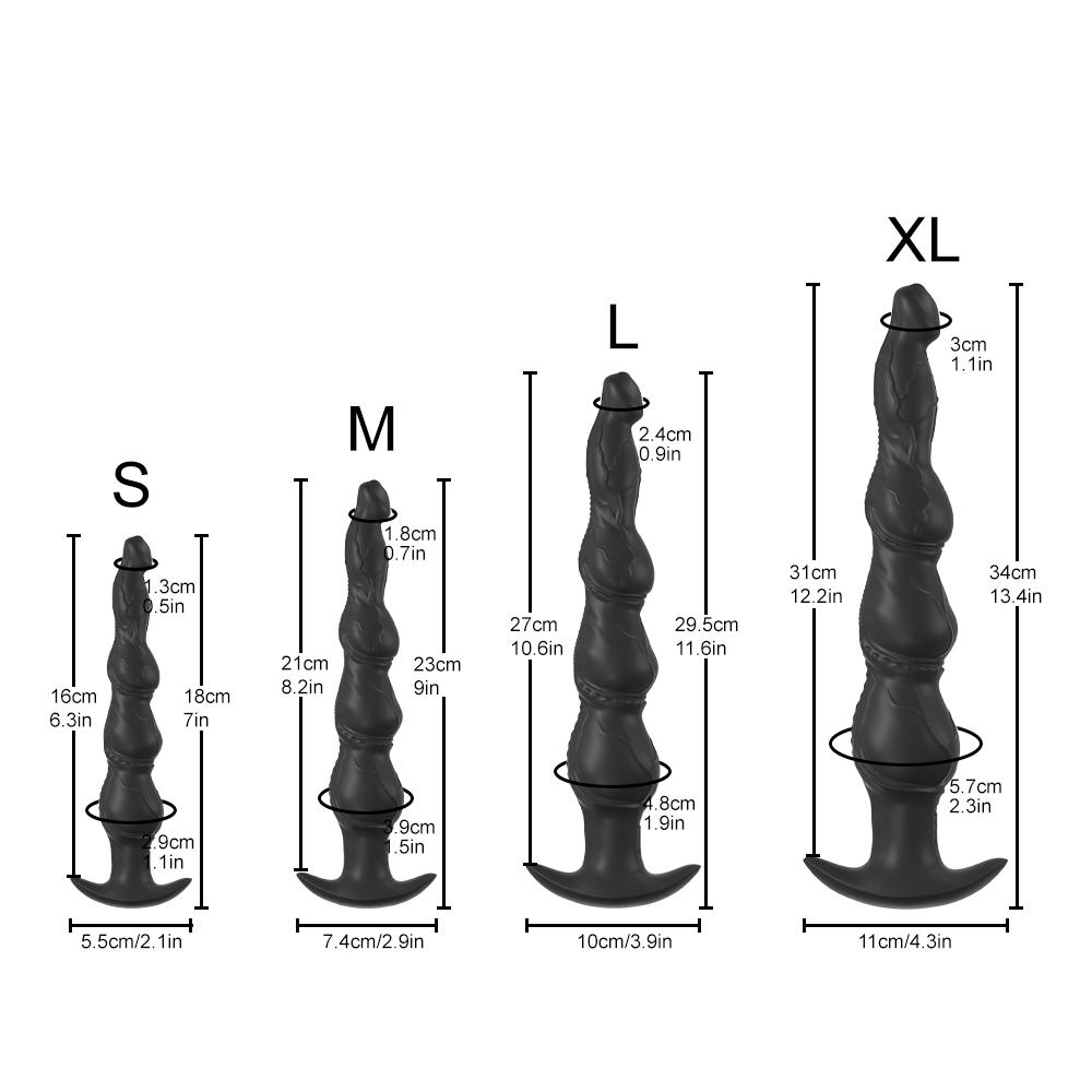 Silicone Anal Butt Plug Prostate Massage Huge Anal Dildo with Flared Base Premium Training Sets Adult Sex Toys for Women Men