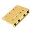 4 String Electric Bass Guitar Fixed Bridge 79.5x51.5MM Guitar Bridge Assembly Metal Texture Perfect for Electric Guitar