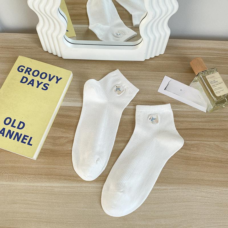 Boneless Socks, Women's Summer Cotton Socks, Thin Short Socks, Anti-odor, Anti-athlete, Antibacterial, Sweat-absorbing and Breathable Short Socks