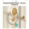 Triple Hook Suction Cup Hook Heavy Duty Door Hook Practical Wall Mount Hook  Hats Storage