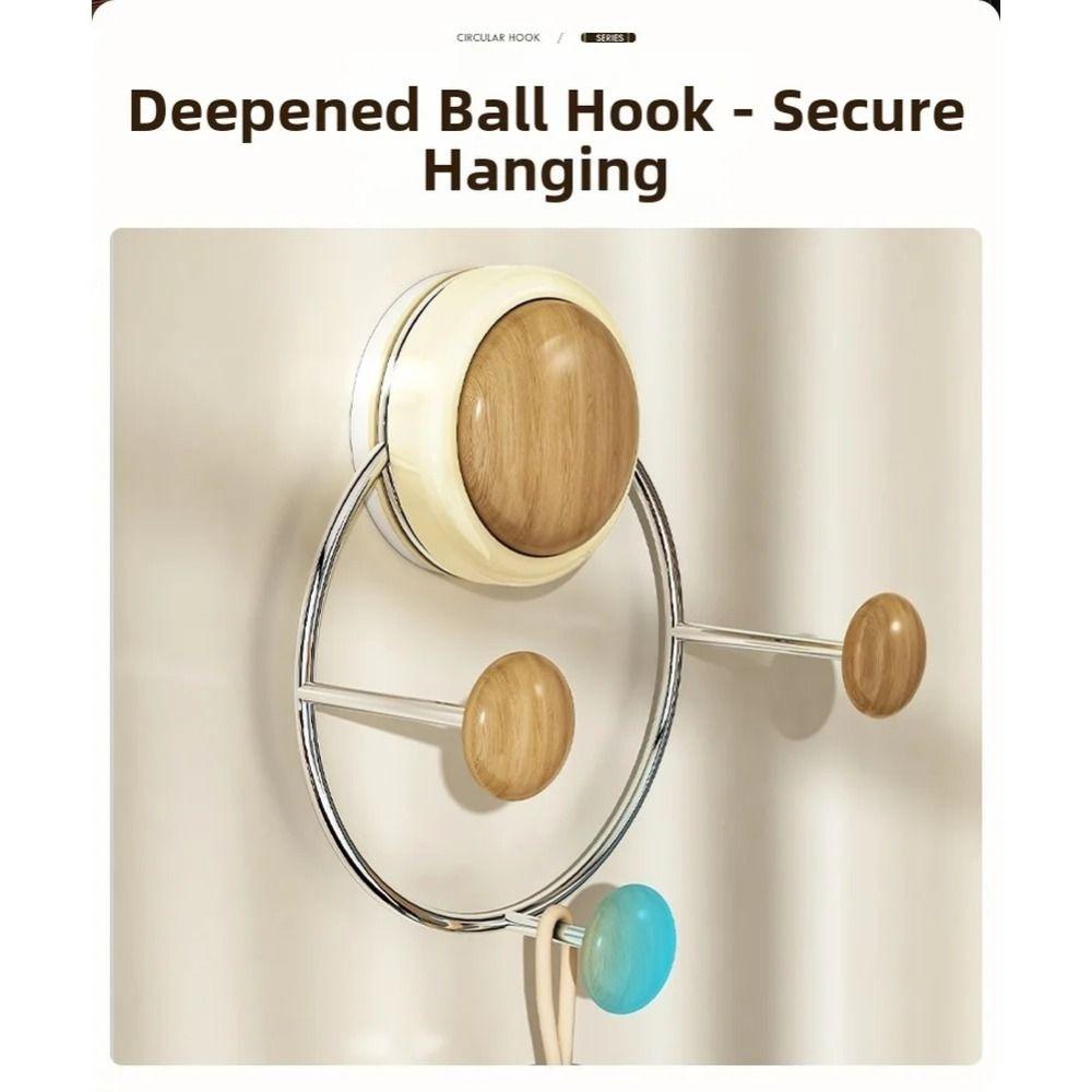 Triple Hook Suction Cup Hook Heavy Duty Door Hook Practical Wall Mount Hook  Hats Storage