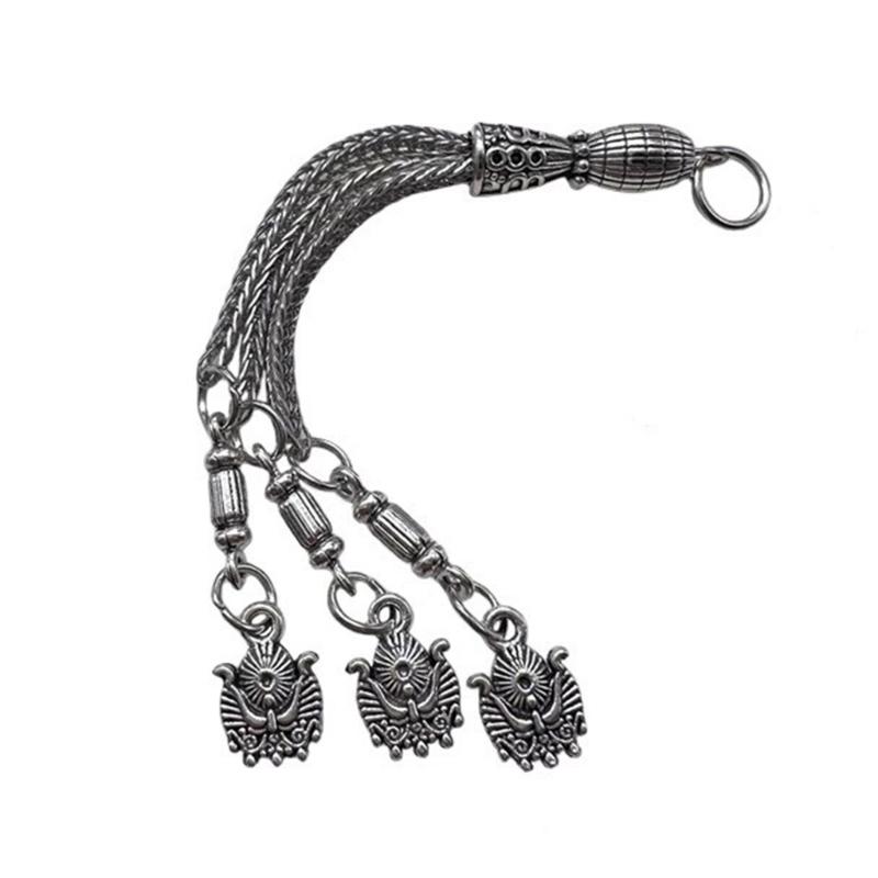 Antique Silver Plated Necklace Connectors Metal Brushes Pendant Accessories DIY Handmade Jewelry Making Supplies