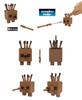 Mattel Sortiment akčních figurek Minecraft Legends v krabičce po 5 a 6 [Prodané figurky] [Věk nahoru] 986A-GYR78