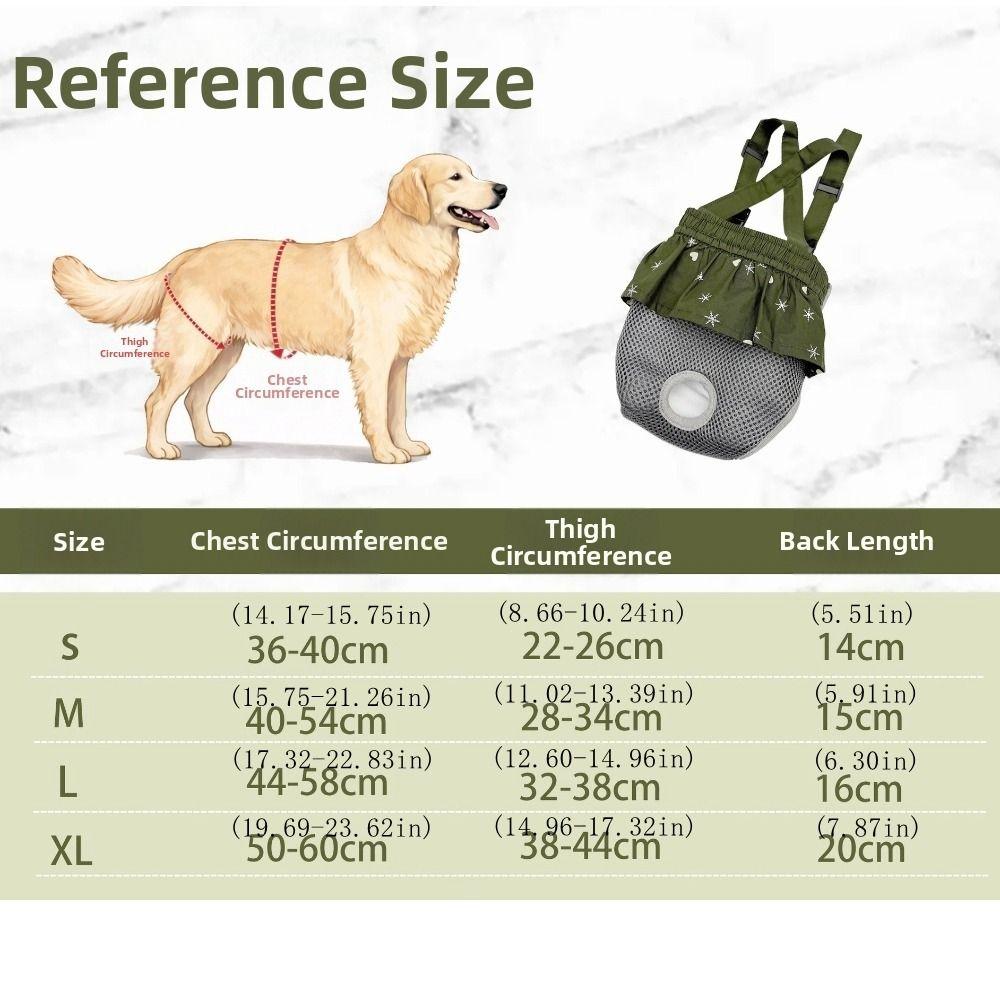 Breathable Mesh Dog Menstrual Panties Leak-Proof Dogs Diaper Dog Sanitary Panties All-Season