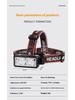 LED Headlamp Powerful Waterproof Headlight Type-C Rechargeable 18650 Head Torch Camping Fishing Lantern