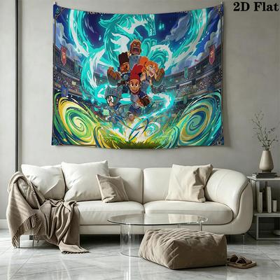 Dragon Striker Wall Tapestry Aesthetic Wall Hanging Printed Fabric Blanket Decorative Tapestries for Bedroom Living Room Home Decor