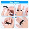 10Pcs Reusable Tape Finger Straps Set For Fingers Correction Support Brace Wraps