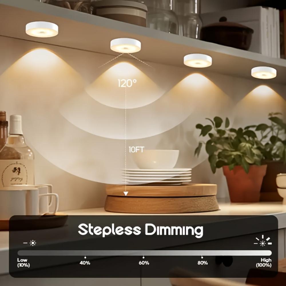 2/4pcs of Magnetic Motion-Sensing Night Lights, USB Charging, Office Lights, Closet Lights, Cabinet Lights, Wine Cabinet Light