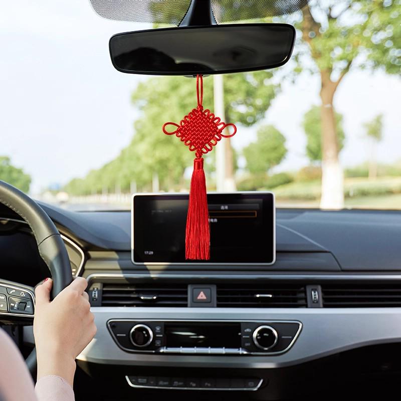 Handmade Red Chinese Lover's Knot Pendant with Tassel Ornament 2025