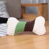 Bone Shape Wear-resistant Teether Dog Pillow Puppy Interaction Toy Supplies
