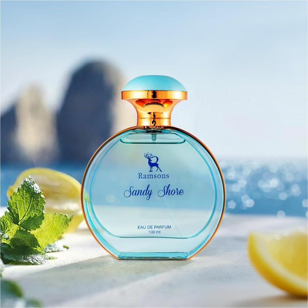 Ramsons - SANDY SHORE Eau De Parfum | TN - Mint, Lavender, Bergamot, Mandarin Orange  | MN - Sea Grass, Ginger, Jasmine Rose | BN - Musk, Sandalwood