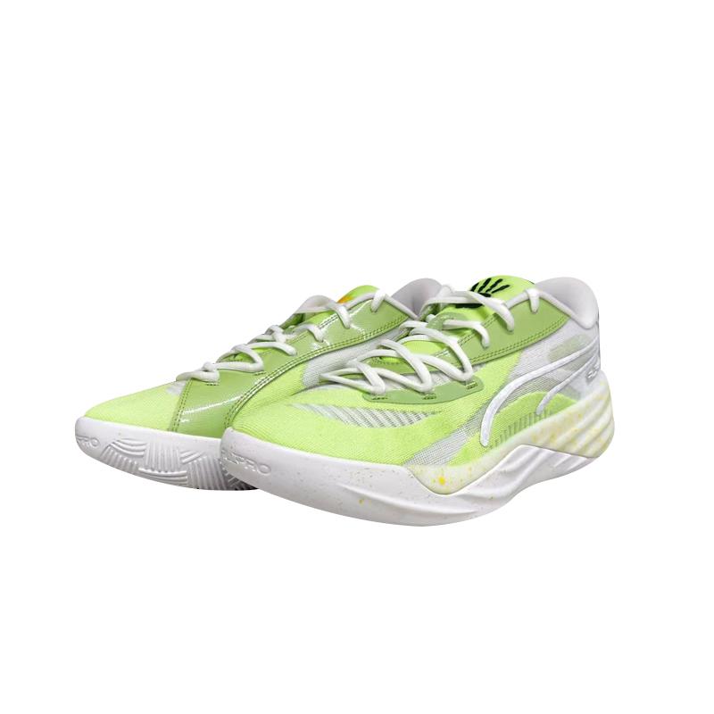 Puma All-Pro Nitro MVP Zhao Jiwei PE Shock Absorbing Durable Waterproof Low-Top Basketball Shoes Men Sneaker Green Gray 311745-01