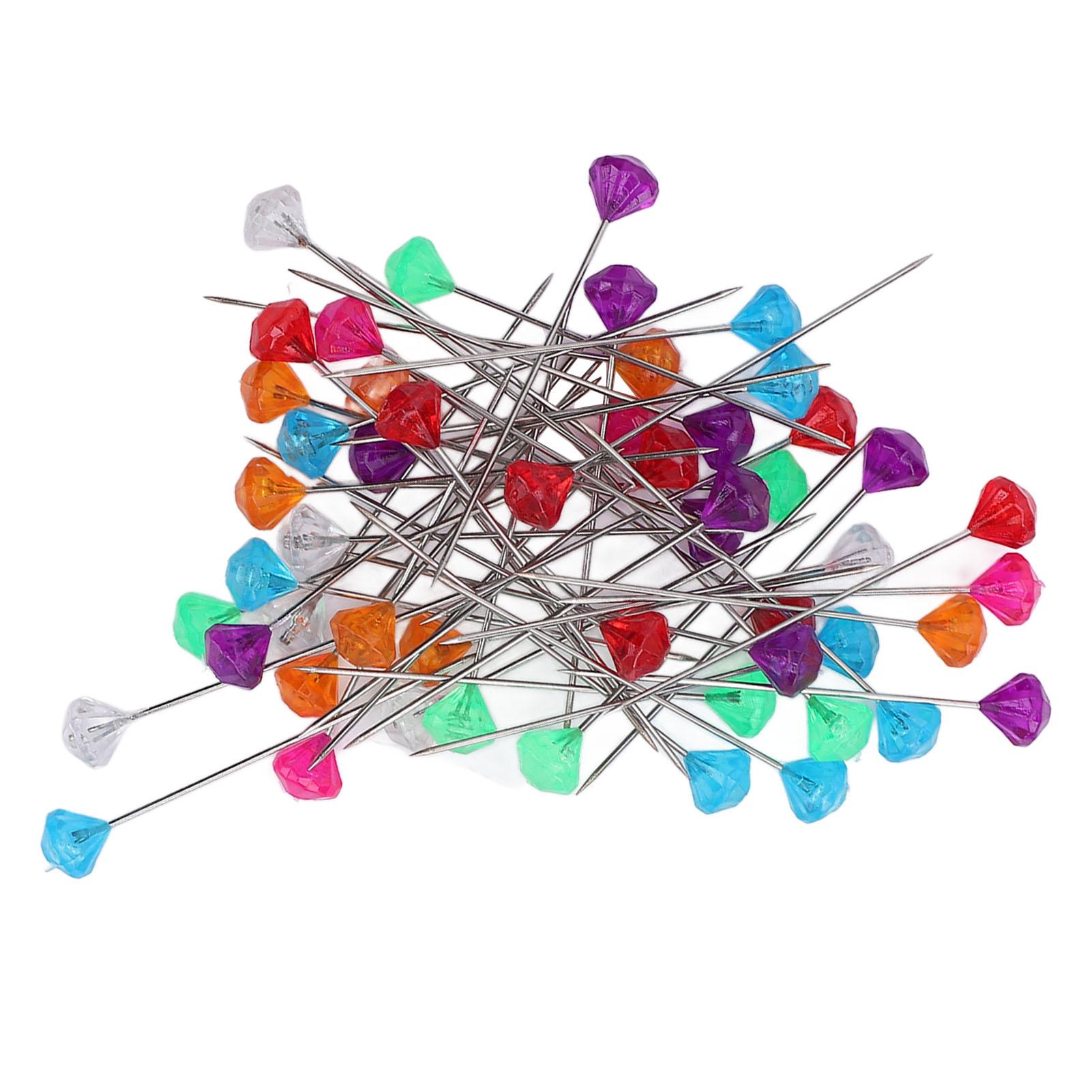 

6 Boxes Sewing Pin Colorful Multifunctional Rhinestone Corsage Bouquet Pin for Handcraft