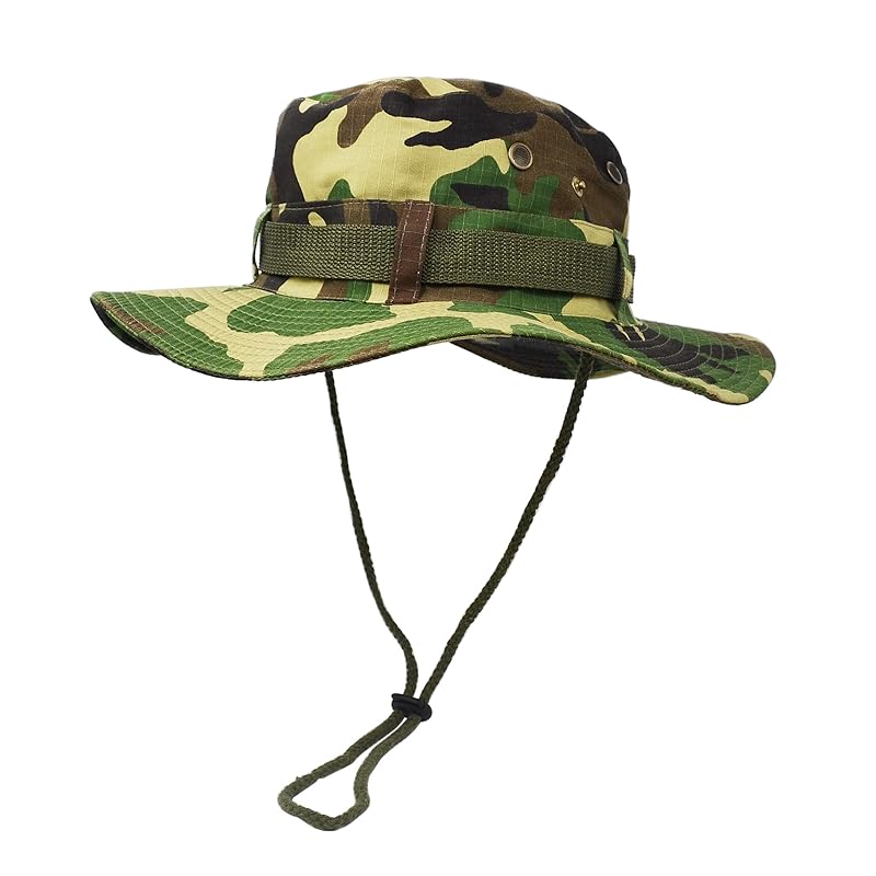 

[UltraKey] Typical military operation style bush jungle hat, inner and outer double layer sun hat, fishing hat, bucket hat camouflage