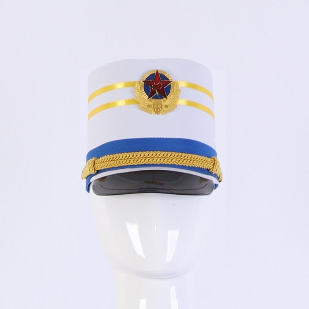 

Stylish Drummer Hat Striped Marching Band Drum Band Hat Nutcrackers-hat Performance Costume