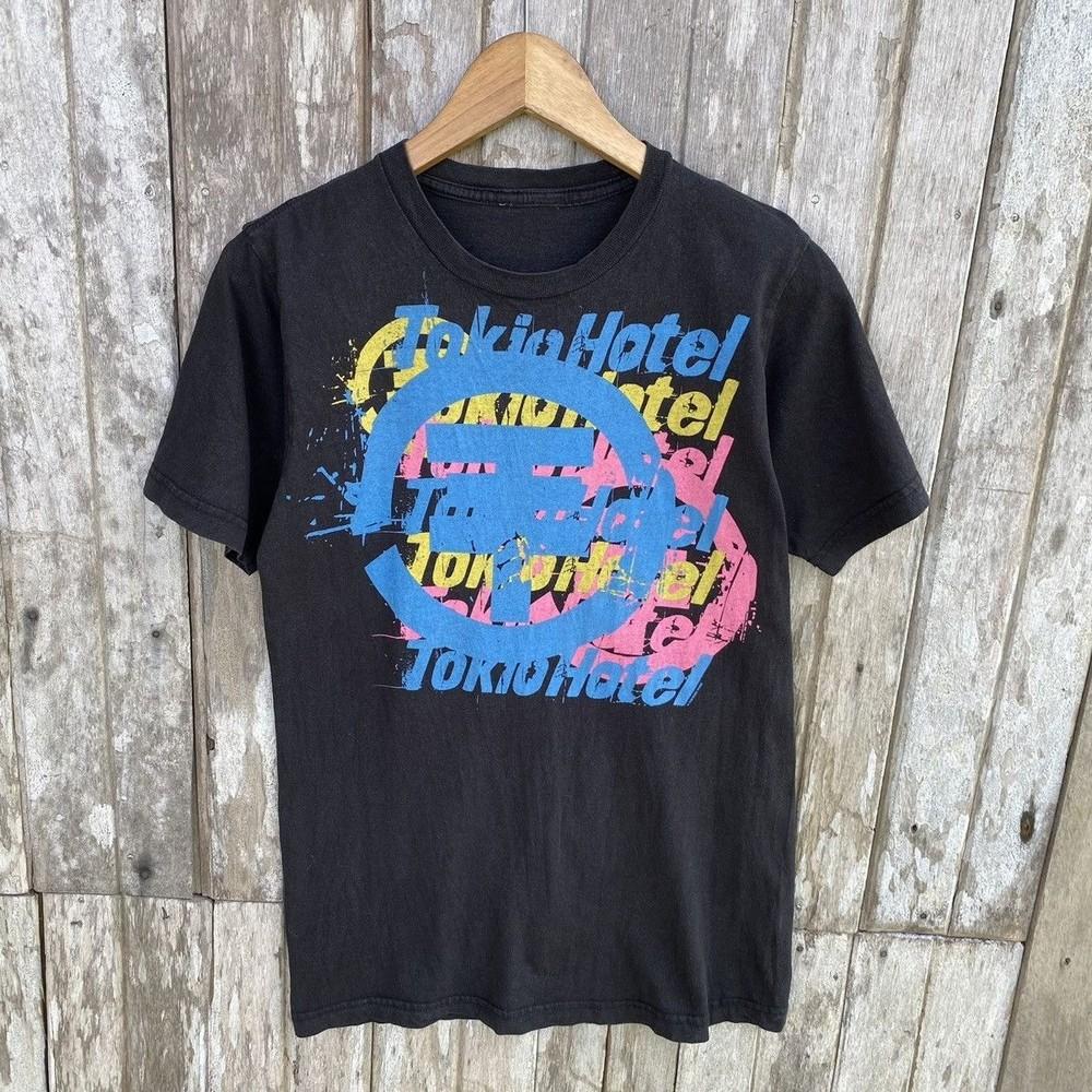 Горячая Музыкальная Футболка Черная Хлопок S-5XL Группа Tokio Hotel TU531 Унисекс XXXXL