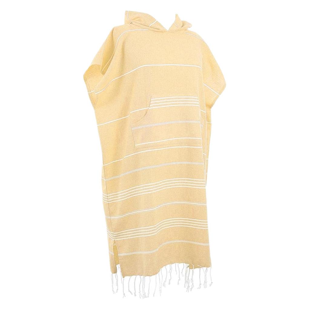 Turkish Cotton Surf Poncho Soft Quick-Drying Towel For Beach And Bath Turkish Cotton Cloak Towel pale yellow