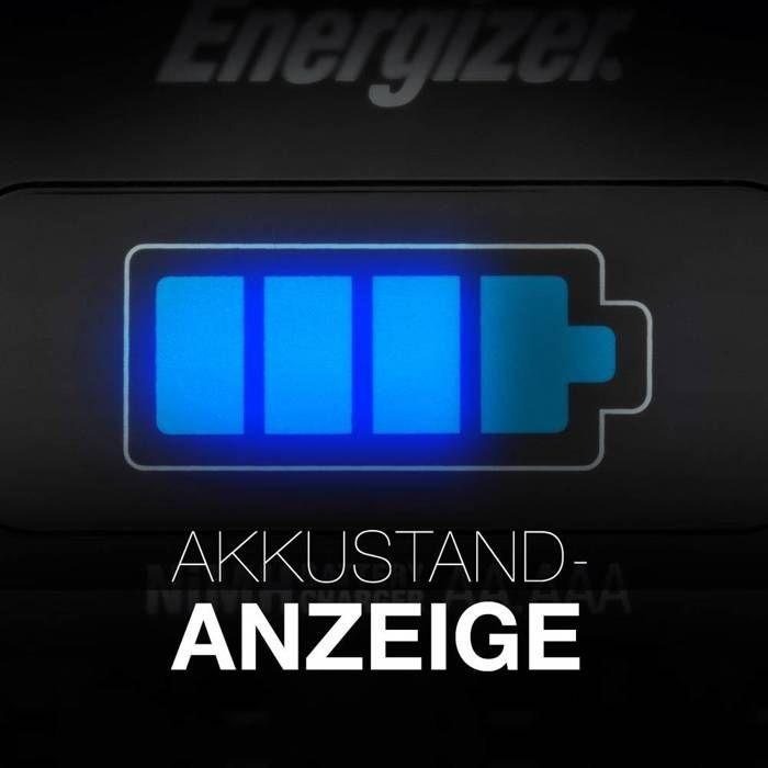 Chargeur de piles rondes nimh avec accus energizer ch1hr3