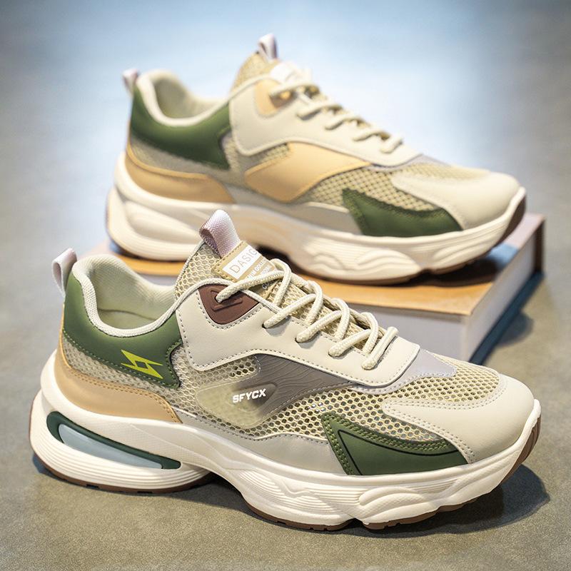 Summer new breathable hollow mesh shoes platform sports shoes casual platform dad shoes 39