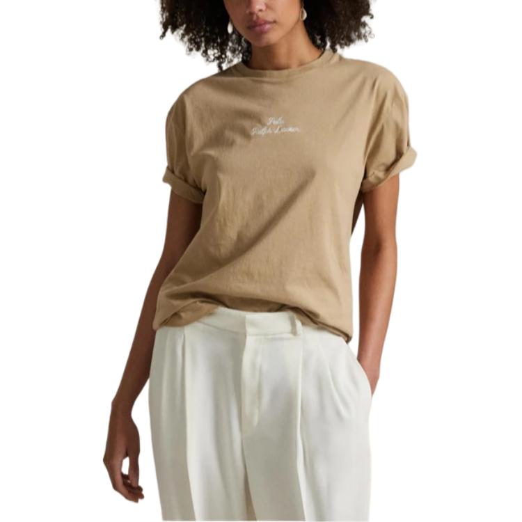 Polo Ralph Lauren Classic Fit Crew Neck Embroidered T-Shirt Unisex Tops 710936585-028