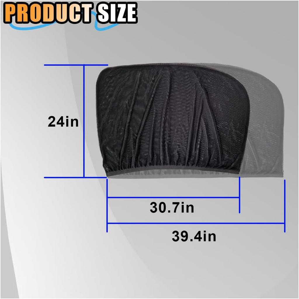 2 Pack Car Window Shades for Baby, Breathable Mesh Sun Shades, UV Rays and Heat Protection, Large 31"x24", for Car SUV Camping