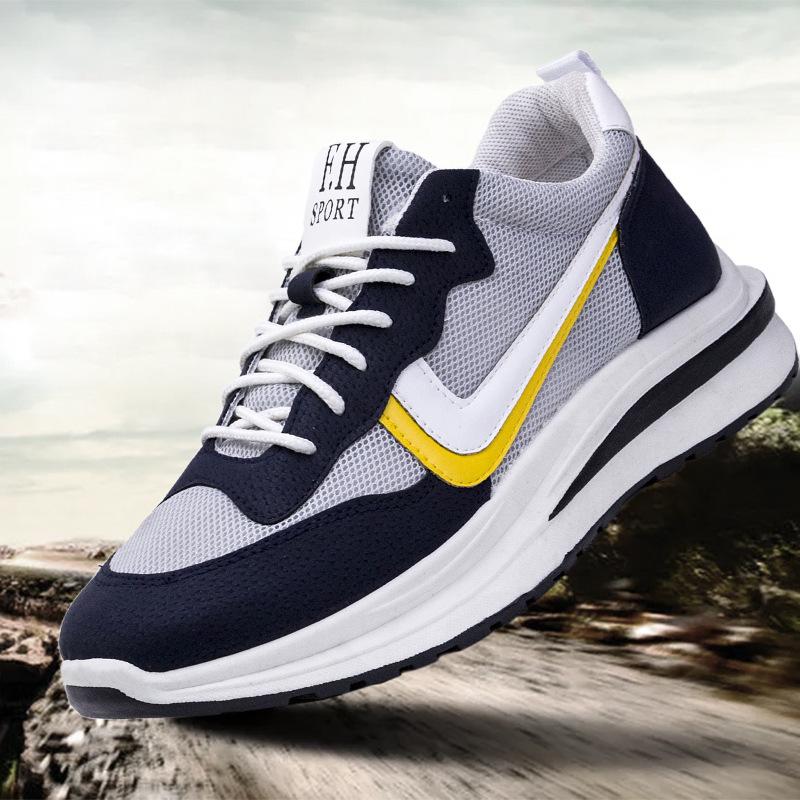 

Мужская обувь 2025 года, весна, новые летающие плетеные мужские туфли, спортивная обувь, мужская корейская версия, дышащие мужские кроссовки для бега, сетчатая повседневная обувь 44