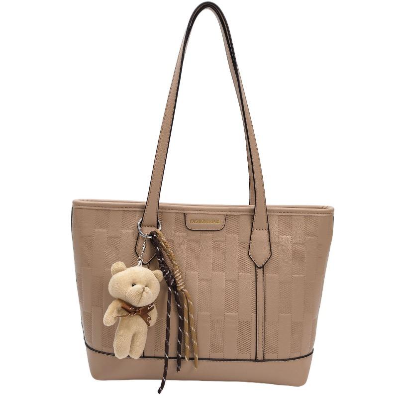 College-style Large-capacity Fashionable Retro Tote Bag - Simple Commuter Shoulder Bag