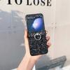 Ring Diamond Sparkling Powder Phone Case for Samsung Galaxy Z Flip 6 5 4 3 Flip6 Flip5 Flip4 Flip3 Protective Shockproof Cover