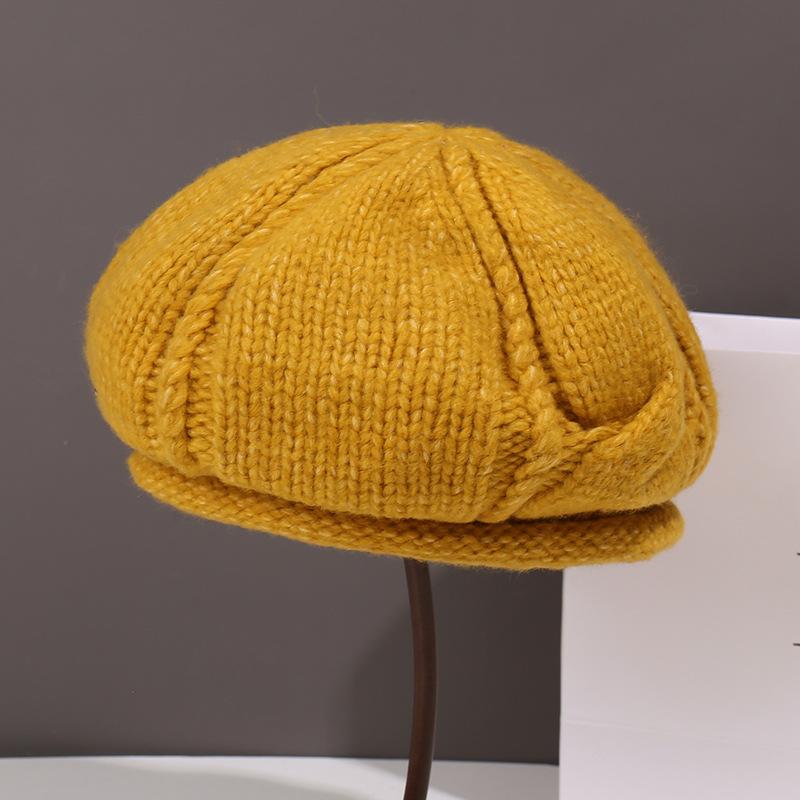 Fashion Autumn and Winter Small Face Big Head Circumference Beret Children Fashion Warm Painter Hat Versatile Newsboy Hat