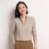 2025 Women's Autumn/Winter Cashmere Knit Half-Zip Sweater - Long Sleeve, Thick, Wear As Base Layer or Outerwear