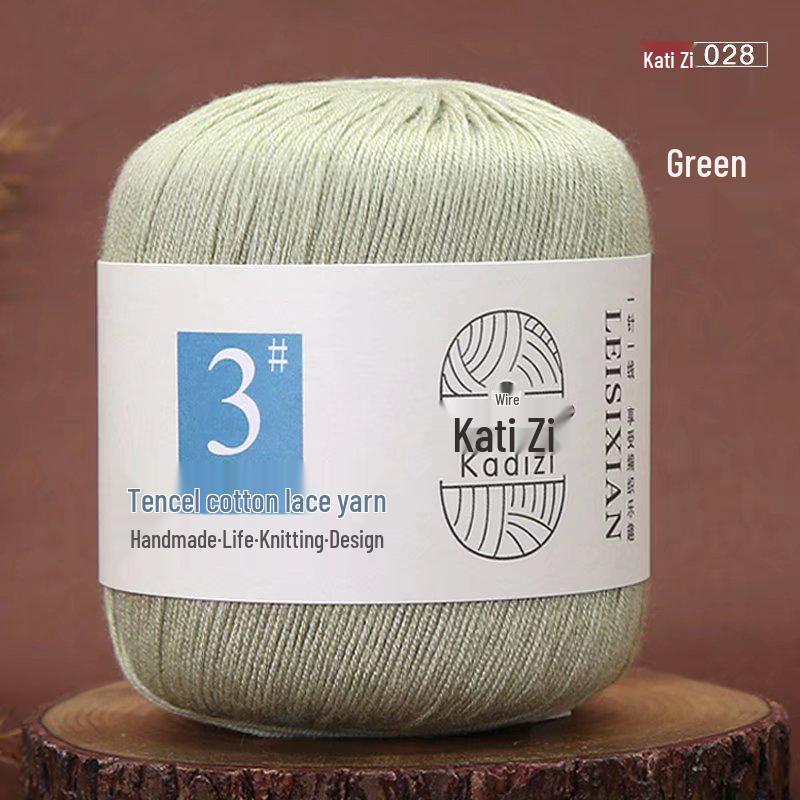 Mercerized Cotton Lace Yarn No. 3: DIY Hand-Knitted Crochet for Children - Spring/Summer Sweater & Coat - Free Shipping