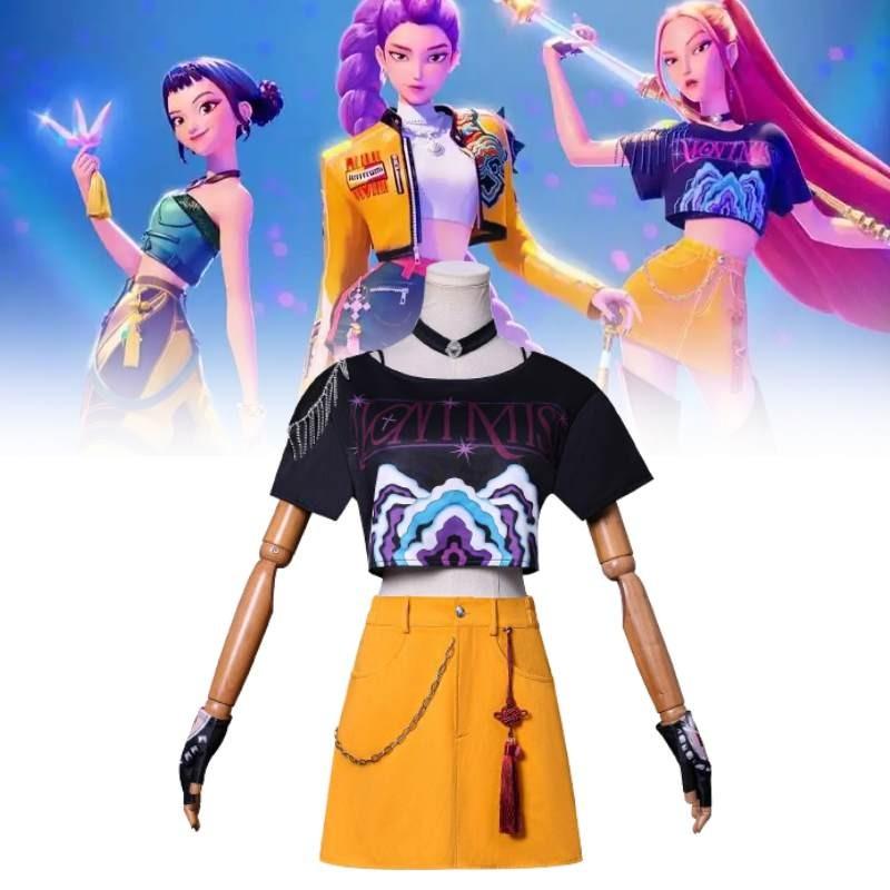 Kpop Demon Hunters Mira Cosplay Costume With Polyester Fabric For Game Anime Role Play Adults