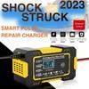 12V 6A Full Automatic Car Battery Charger Power Pulse Repair Chargers Wet Dry Lead Acid Battery Chargers Digital LCD Display