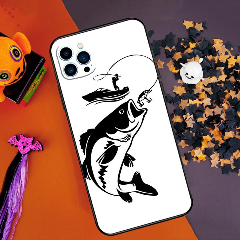 Fishing Fisherman Bumper Case For iPhone 16 15 14 Pro Max 11 12 13 Pro Max Mini XR 15 16 Plus 16e Phone Cover